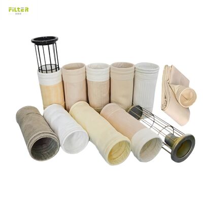 qualità  Industrial Filter Bag Offering Dust Collection Solutions for Cement Coal Mine Steel Plant with Various Fibre Options fabbrica