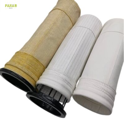 Qualità  PPS, fiberglass, aramid filter sleeves for boiler, cement plant, incinerator flue gas dust removal. Fabbrica