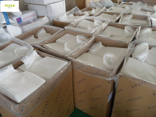 Borsa di nylon di filtrazione dell'acqua su misura 25 micron con l'anello di plastica