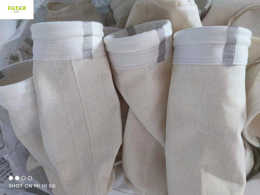 Sacchetto filtro industriale su ordinazione di 550GSM Nomex Aramid con il cavo degli ss