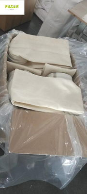 Sacchetto filtro rotondo del disco 550GSM Nomex con la rete metallica di acciaio inossidabile