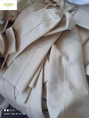 Calzini del filtro da 500GSM~550GSM Nomex Aramid con l'alta colla trasparente del silicone
