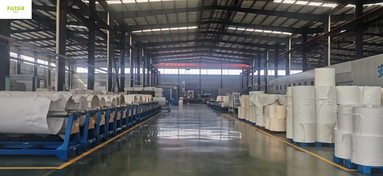Larghezza 2.2m del tessuto filtrante del collettore di polveri della vetroresina dei pp Aramid PPS PTFE 450 - 800gsm