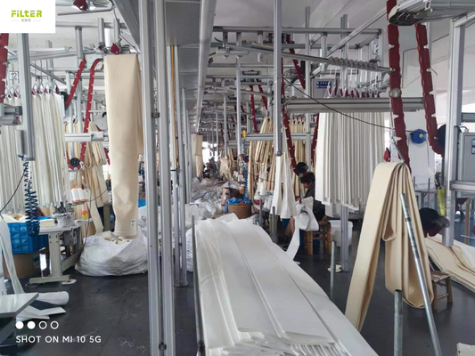 Sacchetto filtro piano rotondo della vetroresina di Nomex pp P84 PTFE PPS per il collettore di polveri