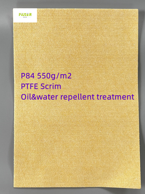 Collettore di polveri ad alta temperatura di P84 PTFE Mesh Industrial Filter Cloth For