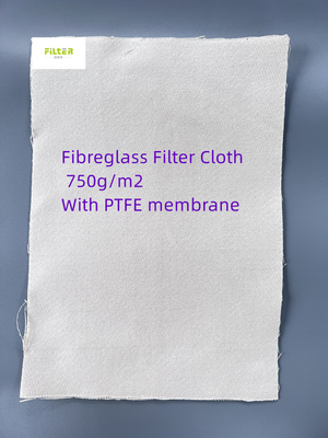 Tessuto 750GSM ad alta temperatura del filtro dalla polvere della membrana della vetroresina PTFE