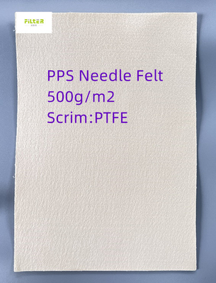 450gsm ~ tessuto filtrante di 550gsm PPS per i calzini del filtro da PPS