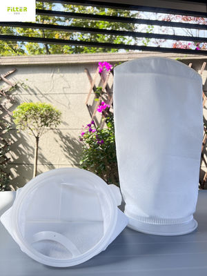 Acquario sacchetto filtro liquido da 10 micron pp con anello di plastica 7" X32"