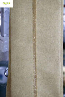 Il filtro dalla vetroresina del poliestere i pp Nomex il PPS PTFE P84 collega 350gsm con un manicotto ~ 850gsm