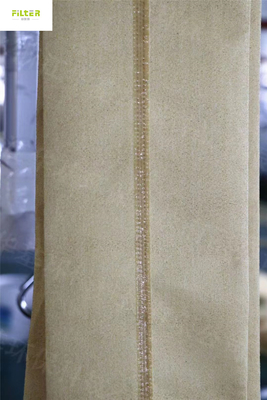Calzini industriali del filtro da Nomex Aramid con la colla ad alta temperatura del silicone