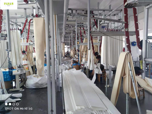 Calzini industriali del filtro da Nomex Aramid con la colla ad alta temperatura del silicone