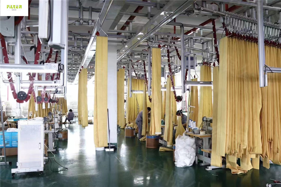 Calzini ad alta temperatura del filtro dal Polyimide P84 per il filtro industriale dalla polvere
