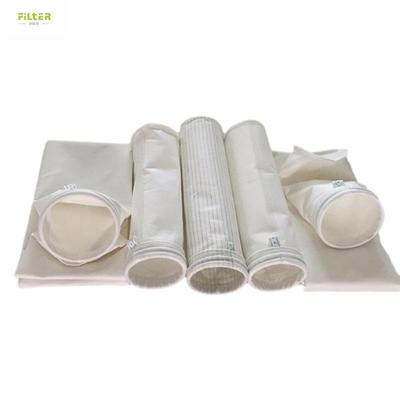 Meta Aramid / Nomex Filter Bag For Asphalt Plant Dust Collector Alta resistenza alla trazione
