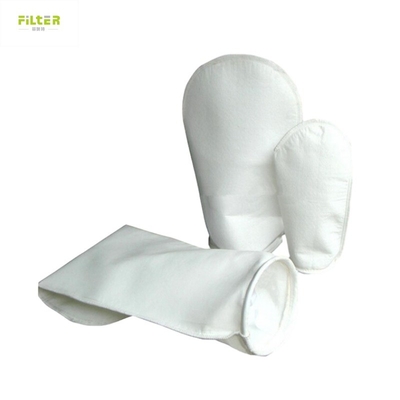 Sacchetto per filtri per liquidi in nylon in PP PE con anello di plastica in cima e fondo a forma di V