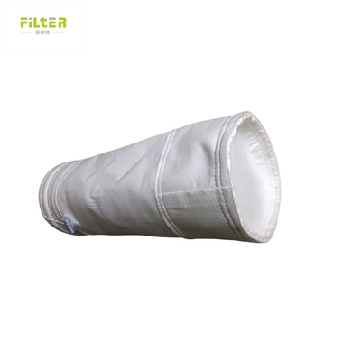 Rafforzamento 100mm 450GSM~550GSM Medi Filtro Sacchetto di filtro in poliestere per impianti siderurgici
