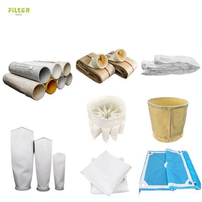 Sacchetto filtro industriale, raccoglitore di polvere, poliestere PPS PTFE P84 Sacchetto filtro polvere con filtro