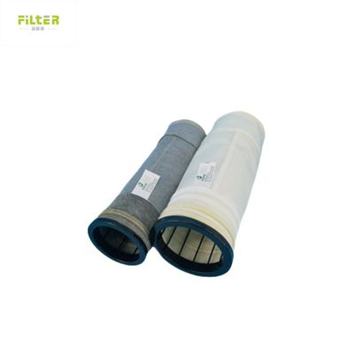 Feltro ad ago Nomex PTFE Poliestere filtro polvere manica PPS raccoglitore di polvere sacchetti filtro per cemento impianto di asfalto 450-550GSM