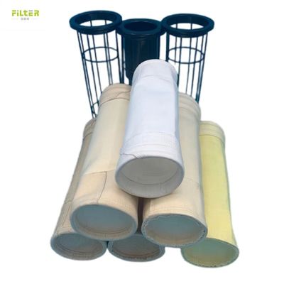 Polyester antistatico con membrana PTFE Polyester Felts Filter Bag per raccoglitore di polvere