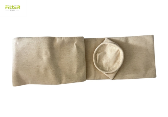 Sacco filtro in aramide Nomex industriale da 550 g/m² per collettore di polveri, sacco filtro per cemento