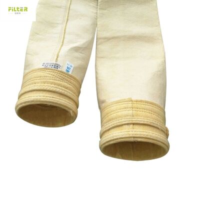 Sacchi filtro per depolveratori per impianti di asfalto resistenti alle alte temperature realizzati con fibra di vetro al 100%