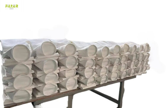 Sacchetti di filtro per feltri industriali Poliestere Nomex PTFE PPS P84 Fibra di vetro per la raccolta delle polveri nelle miniere di cemento, carbone, siderurgia e nelle industrie connesse