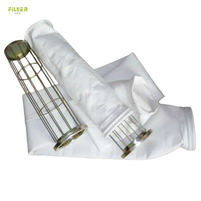 Sacchetto di filtro industriale in PTFE con rivestimento idrorepellente e idrorepellente e elevata resistenza alla trazione per applicazioni di combustione