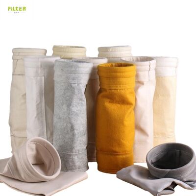Sacchetti antipolvere Nomex PTFE Fiberglass P84 resistenti al calore per caldaie industriali