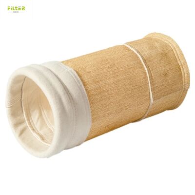 Sacchetto filtro PTFE ad alta temperatura Aramid Nomex PPS poliestere per l'industria chimica