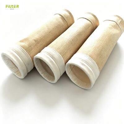 Sacchetti filtro in aramide, PPS e fibra di vetro resistenti al calore per la raccolta di polveri industriali