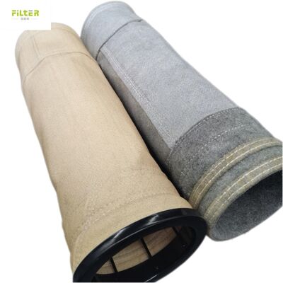 Borsa filtrante in fibra di vetro aramidica PPS PTFE anti-corrosione ad alta temperatura per filtro a maniche industriale