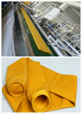 resistenza della membrana dei sacchetti filtro della pianta P84 del cemento 550GSM PTFE ad acido