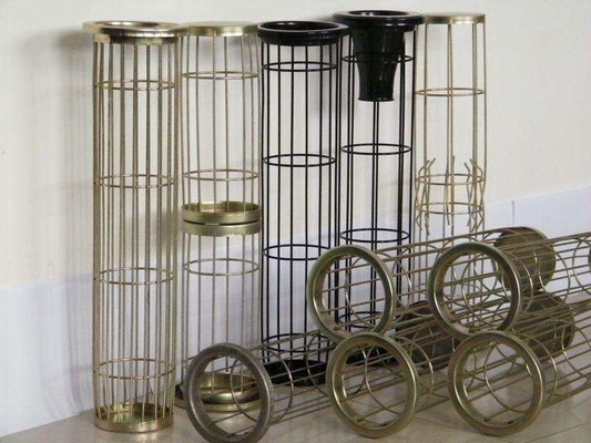 Superficie regolare galvanizzata della gabbia d'acciaio del sacchetto filtro per il collettore di polveri dell'aria