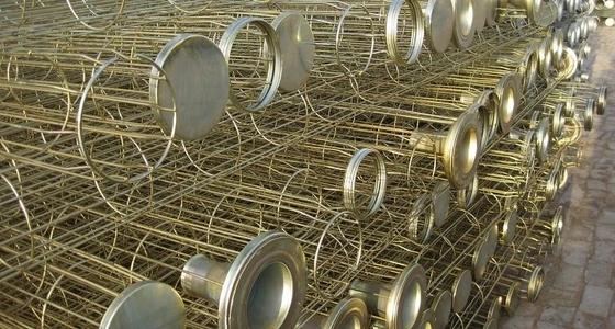 Acciaio al carbonio galvanizzato silicone dell'acciaio inossidabile di Organo della gabbia del sacchetto filtro della raccolta di polvere