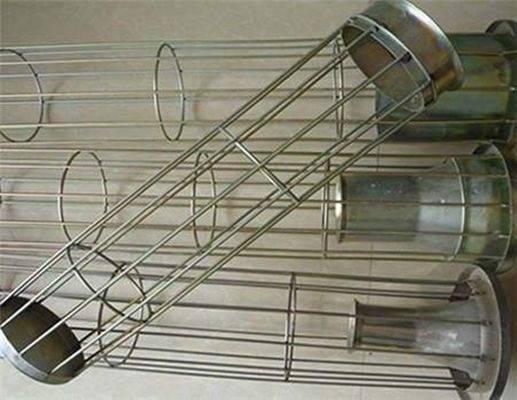 Acciaio al carbonio galvanizzato silicone dell'acciaio inossidabile di Organo della gabbia del sacchetto filtro della raccolta di polvere