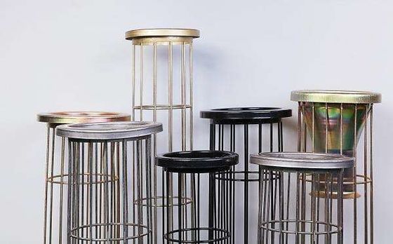 La borsa del filtro a sacco dal acciaio al carbonio ingabbia la dimensione su misura ad alta resistenza