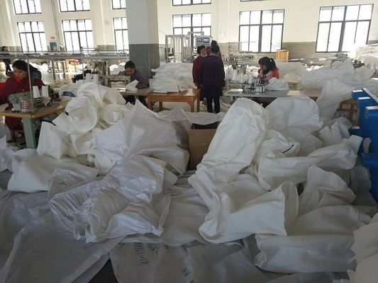 Sacchetto filtro liquido su misura del poliestere bianco della chiusura lampo per il trattamento delle acque