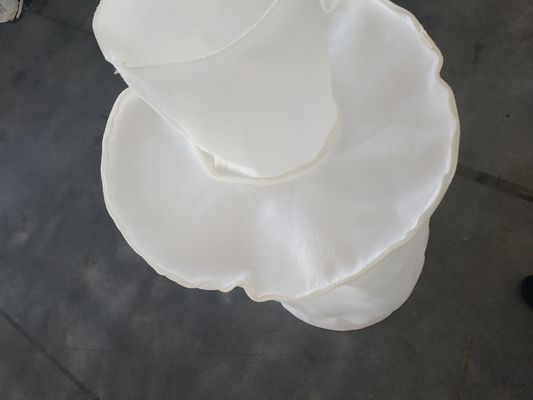 Sacchetto filtro liquido su misura del poliestere bianco della chiusura lampo per il trattamento delle acque