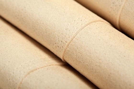 Fibre PPS di Aramid sacchetti filtro lustrati 5 micron della pittura di rivestimento per il filtro a sacco