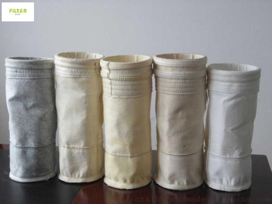Sacchetti filtro ad alta temperatura della vetroresina per la polvere d'acciaio della polvere del cemento