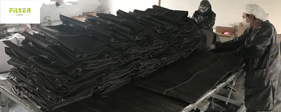 Sacchetto filtro nero della vetroresina per resistenza della corrosione della pianta del cemento