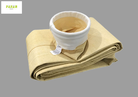 Sacchetto filtro ad alta temperatura di 550GSM Aramid Nomex per il filtro dalla polvere
