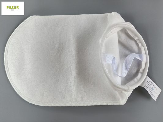 Sacchetto filtro liquido del PE di nylon con Plasic o l'ANELLO SS304