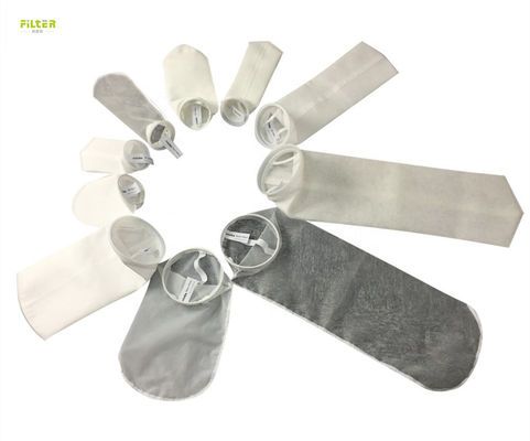Sacchetto filtro liquido del PE di nylon con Plasic o l'ANELLO SS304
