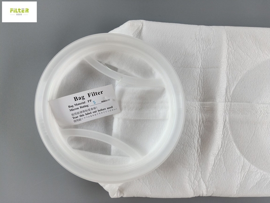 Sacchetto filtro liquido caldo della colata pp 5 micron con l'anello di plastica